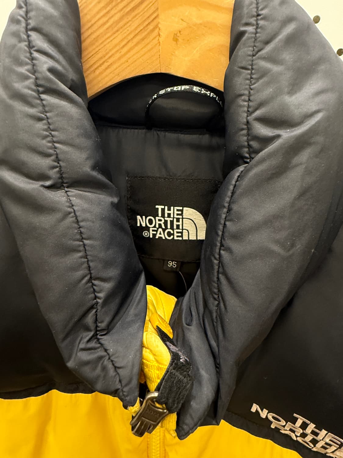 노스페이스 700 눕시 옐로 구스다운 패딩 U95 상품이미지5