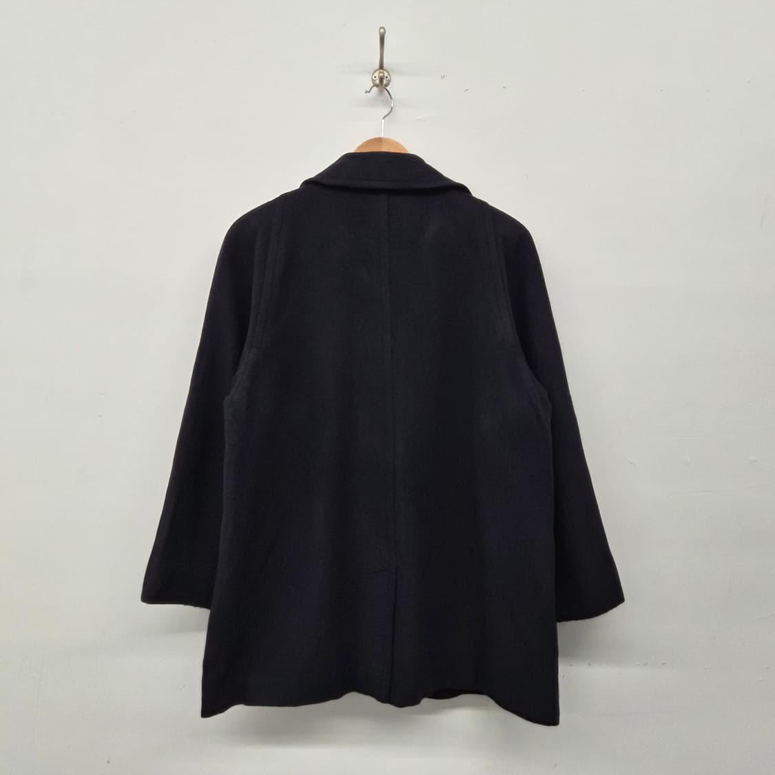 아쿠아스쿠텀 모직 블랙 코트 여성 M 상품이미지5