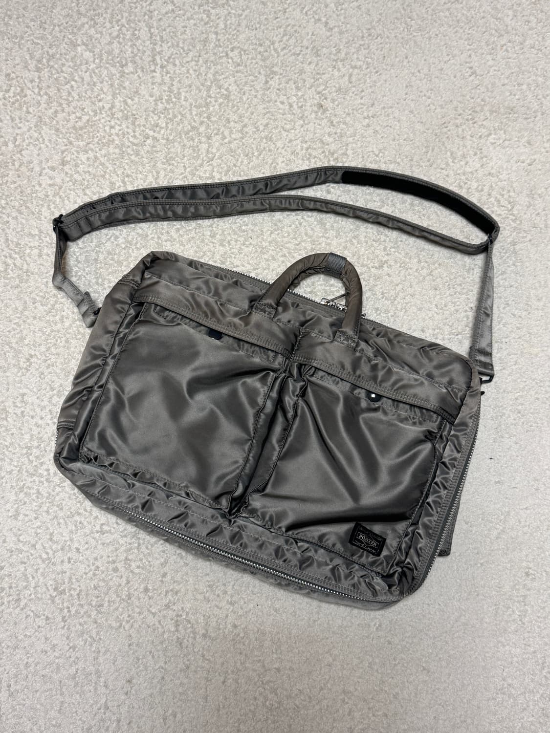 요시다 포터 탱커 3way 브리프 케이스 백팩 실버 상품이미지1