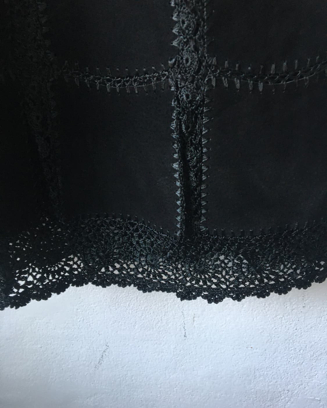 Suede patch pattern skirt 상품이미지3