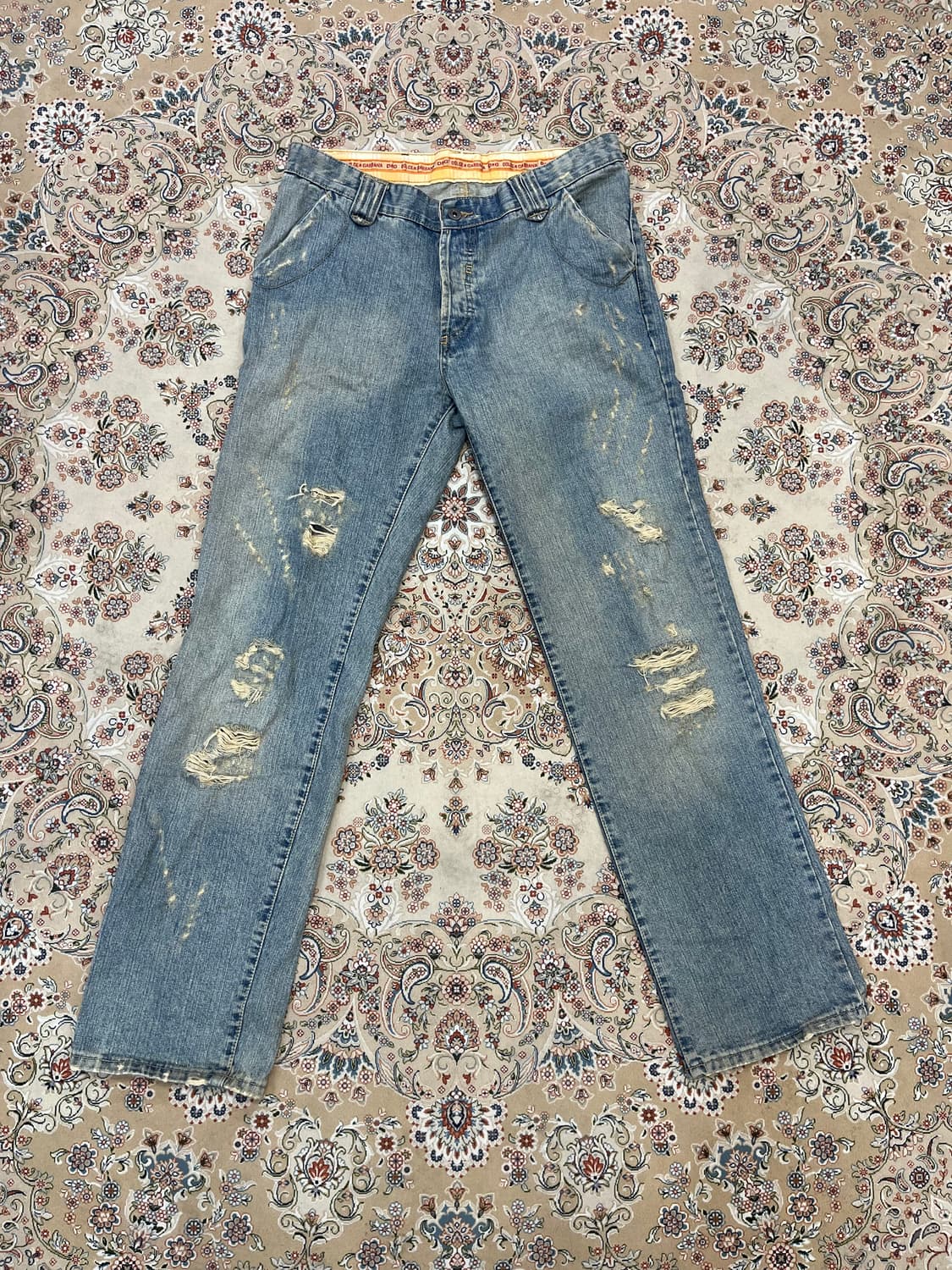 돌체앤가바나 00s 디스트로이드 데님팬츠 상품이미지5