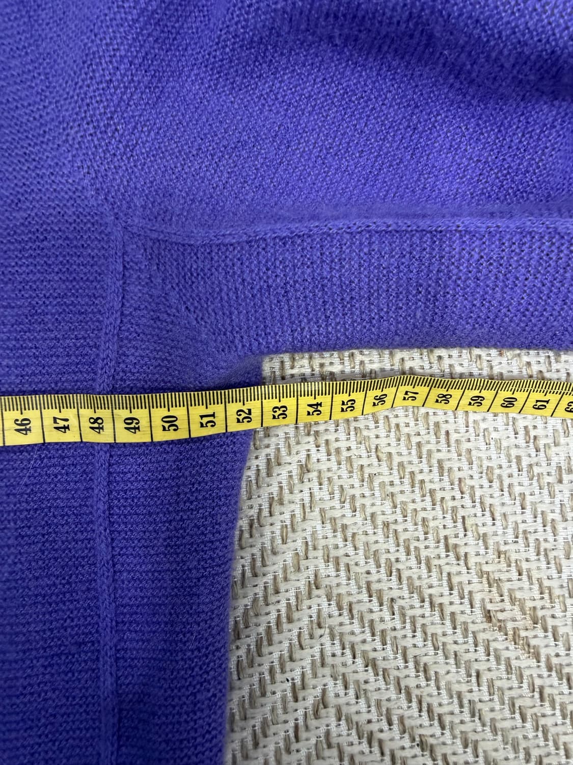 정품) 고비 23ss 캐시미어100 퍼플 라운드넥 니트 55 상품이미지9