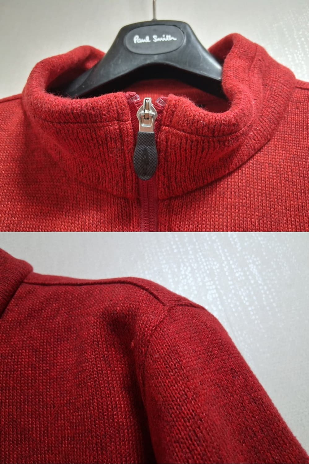 일본빈티지 TIGORA 티고라 남성 기모 반집업티 남성105 110미착용 상품이미지3