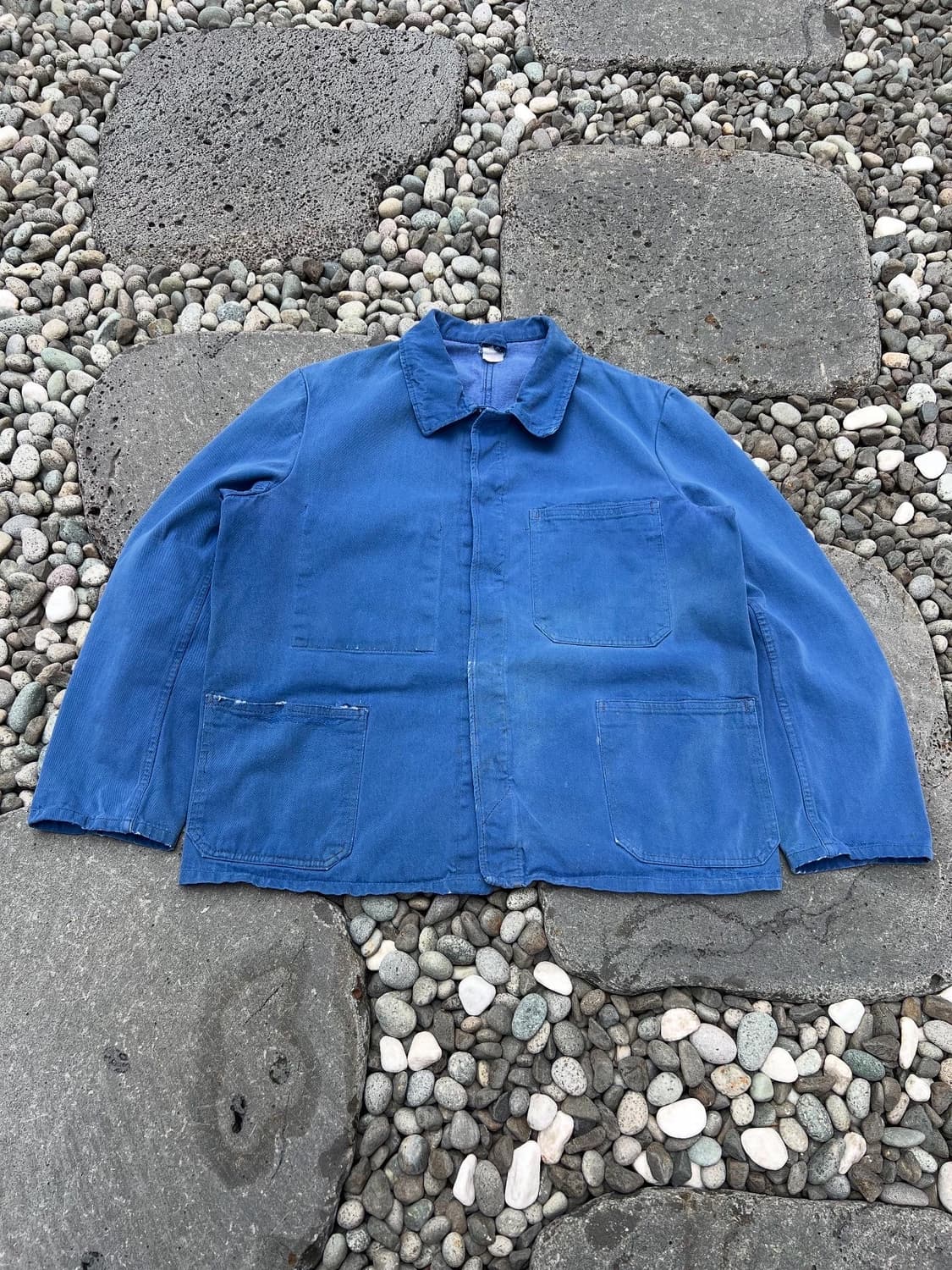 FADED LIGHT BLUE WASHING 빈티지 프렌치워크자켓 상품이미지1