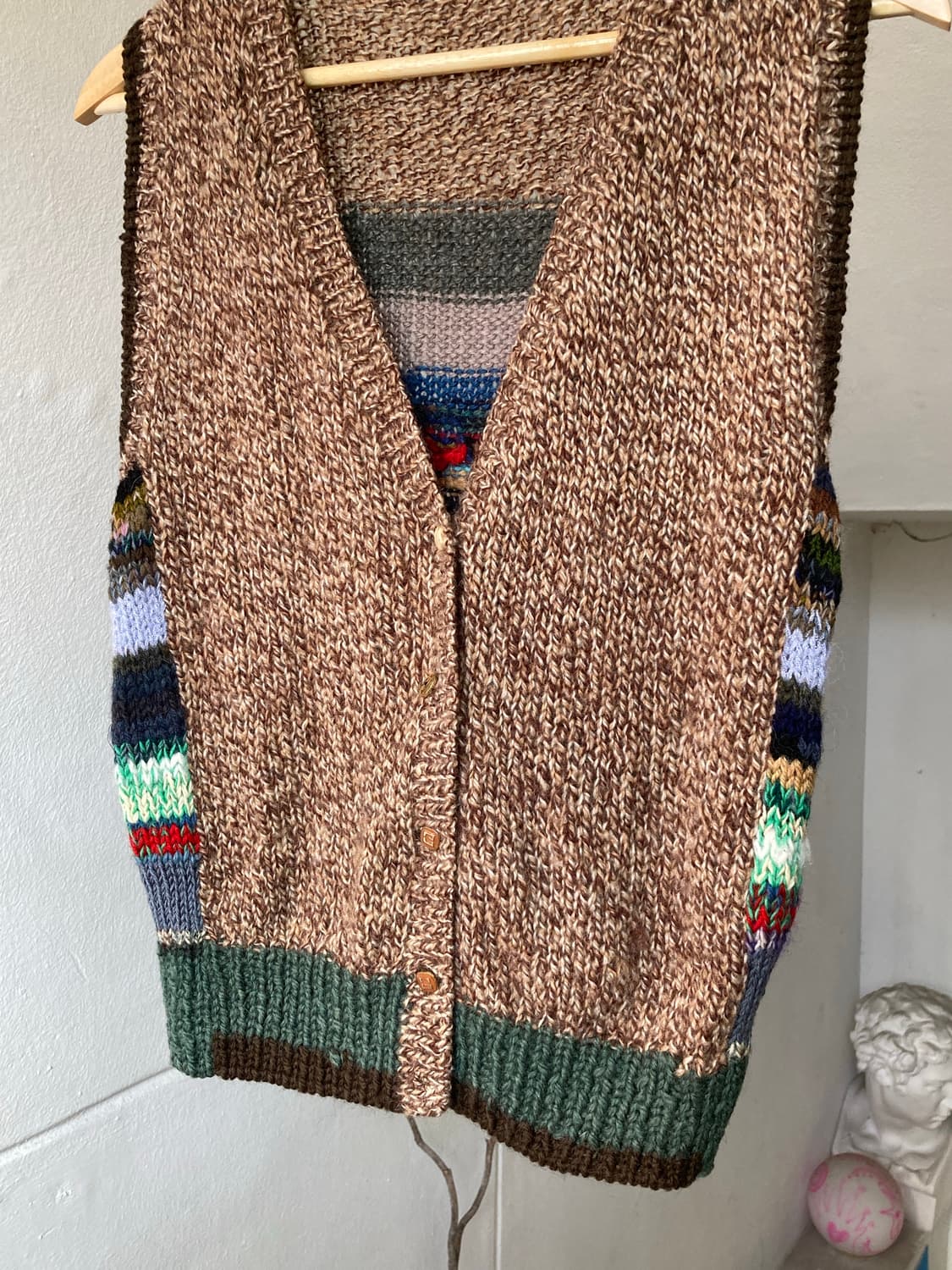 HANDMADE 니트 조끼 상품이미지3
