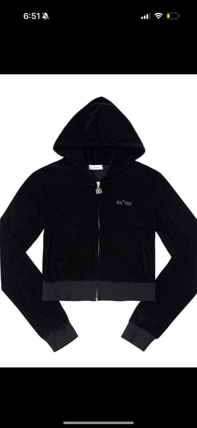 애즈온 COCO VELVET TRAINING ZIP-UP  상품이미지3