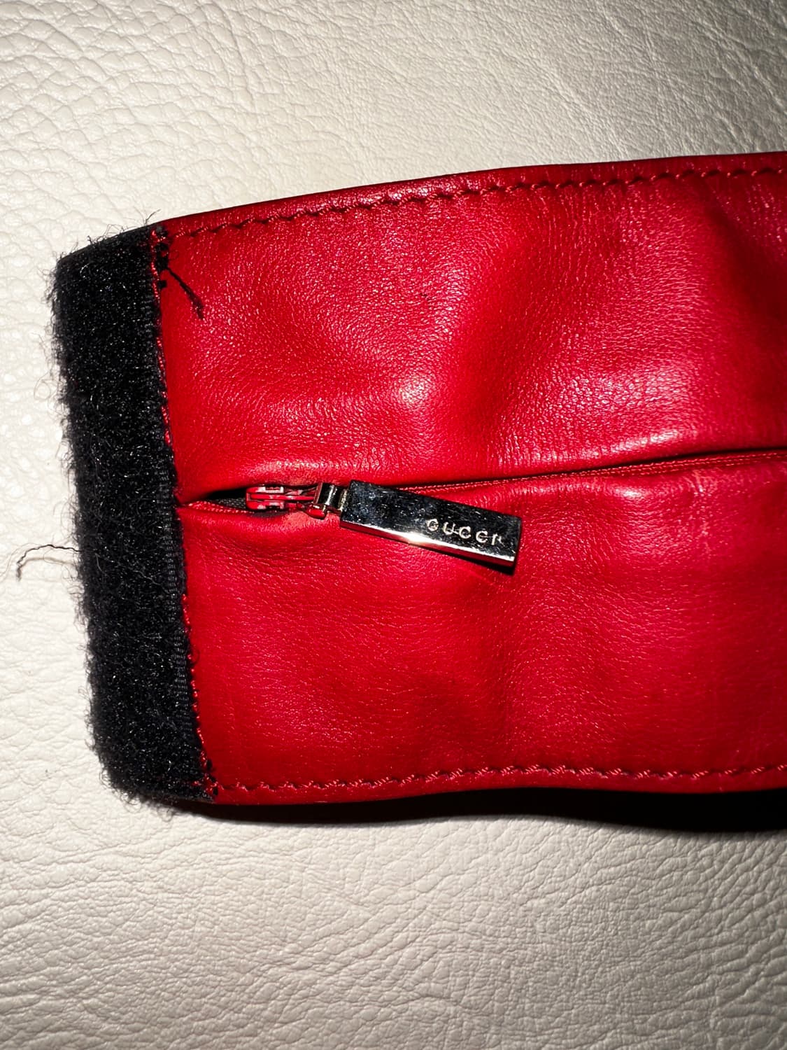 GUCCI by Tom Ford 레더 벨크로 커프 브레이스릿 상품이미지3