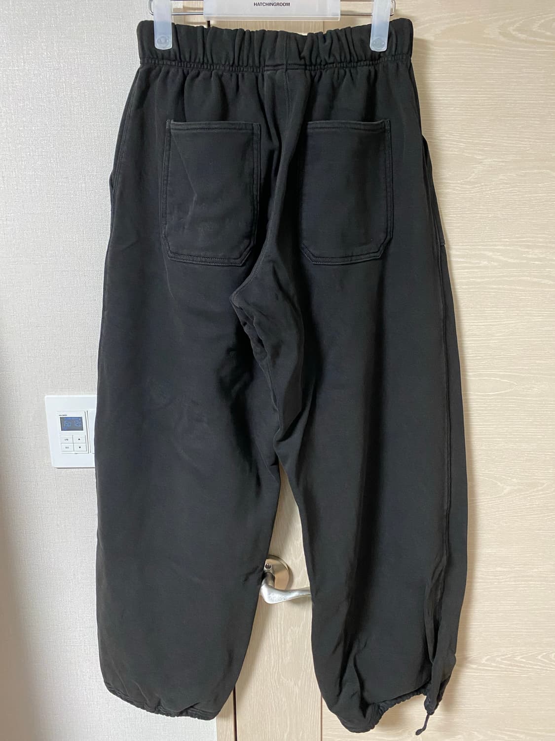 [2] 폴리테루 1011 퍼티그 스웻팬츠 블리치드 블랙 상품이미지6