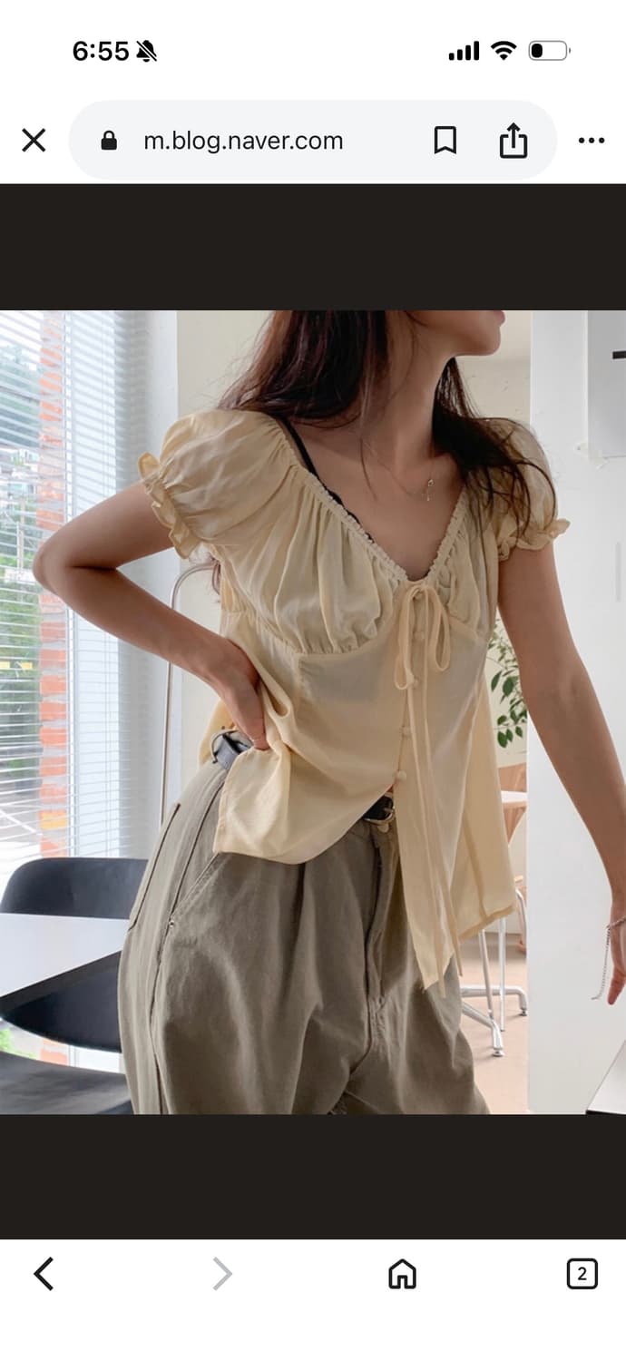 레이스 빈티지 블라우스 상품이미지4