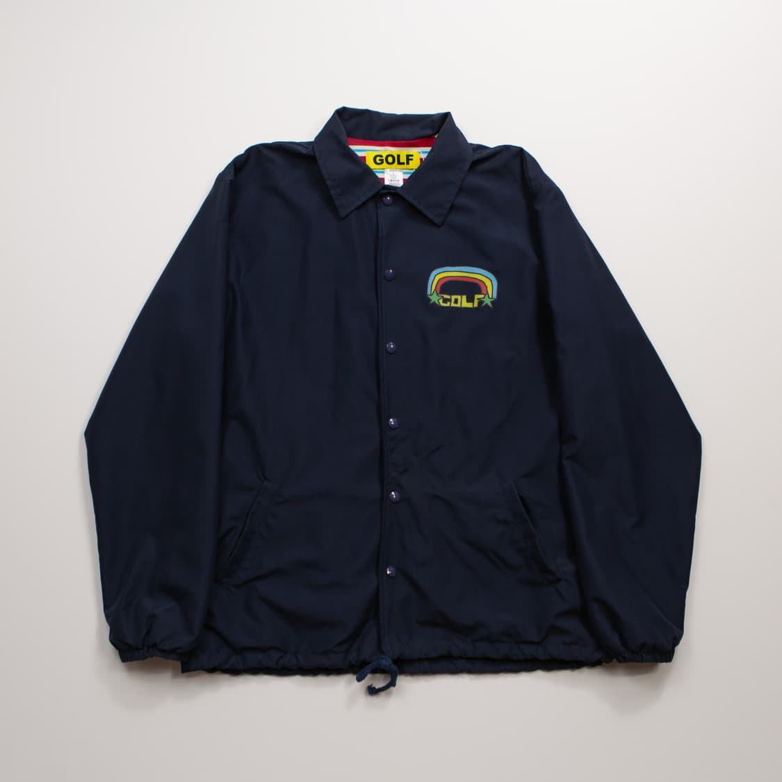 15FW 골프왕 레인보우 코치자켓 네이비 상품이미지3