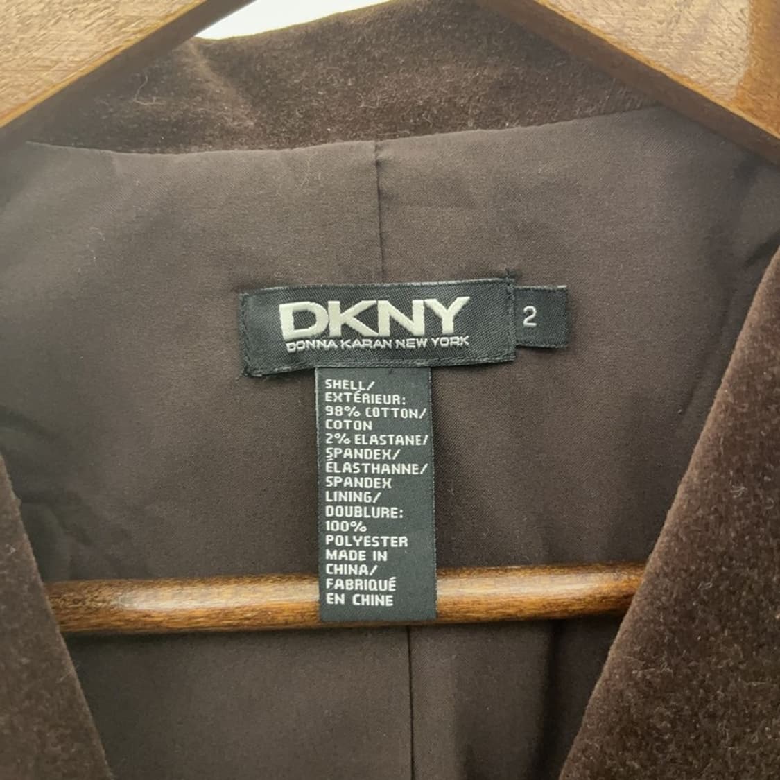 도나카란뉴욕 DKNY 크롭 벨벳 블레이저 자켓 85 C06972 상품이미지5