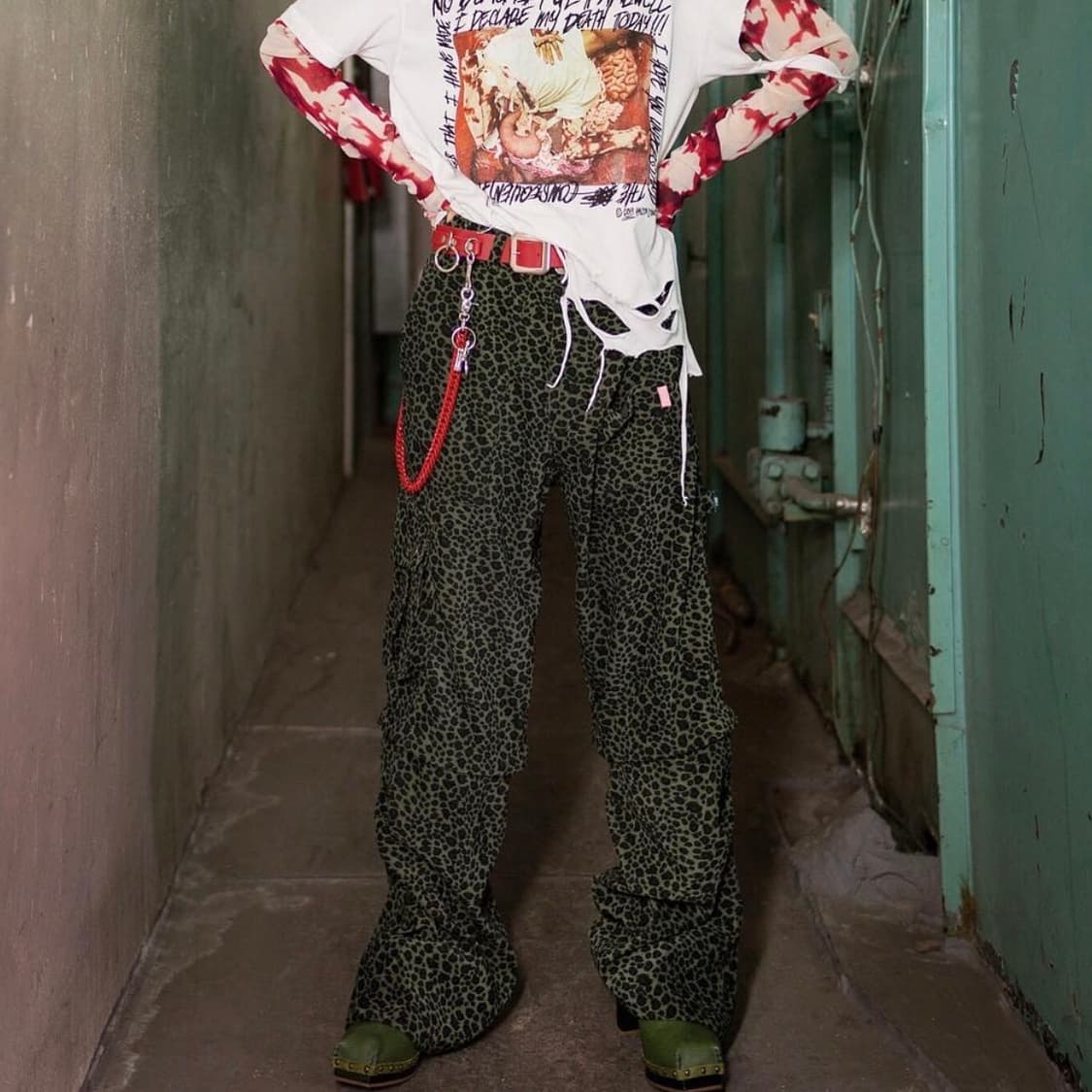 HOMME BOY CO 옴므보이 레오파드 바지 상품이미지1