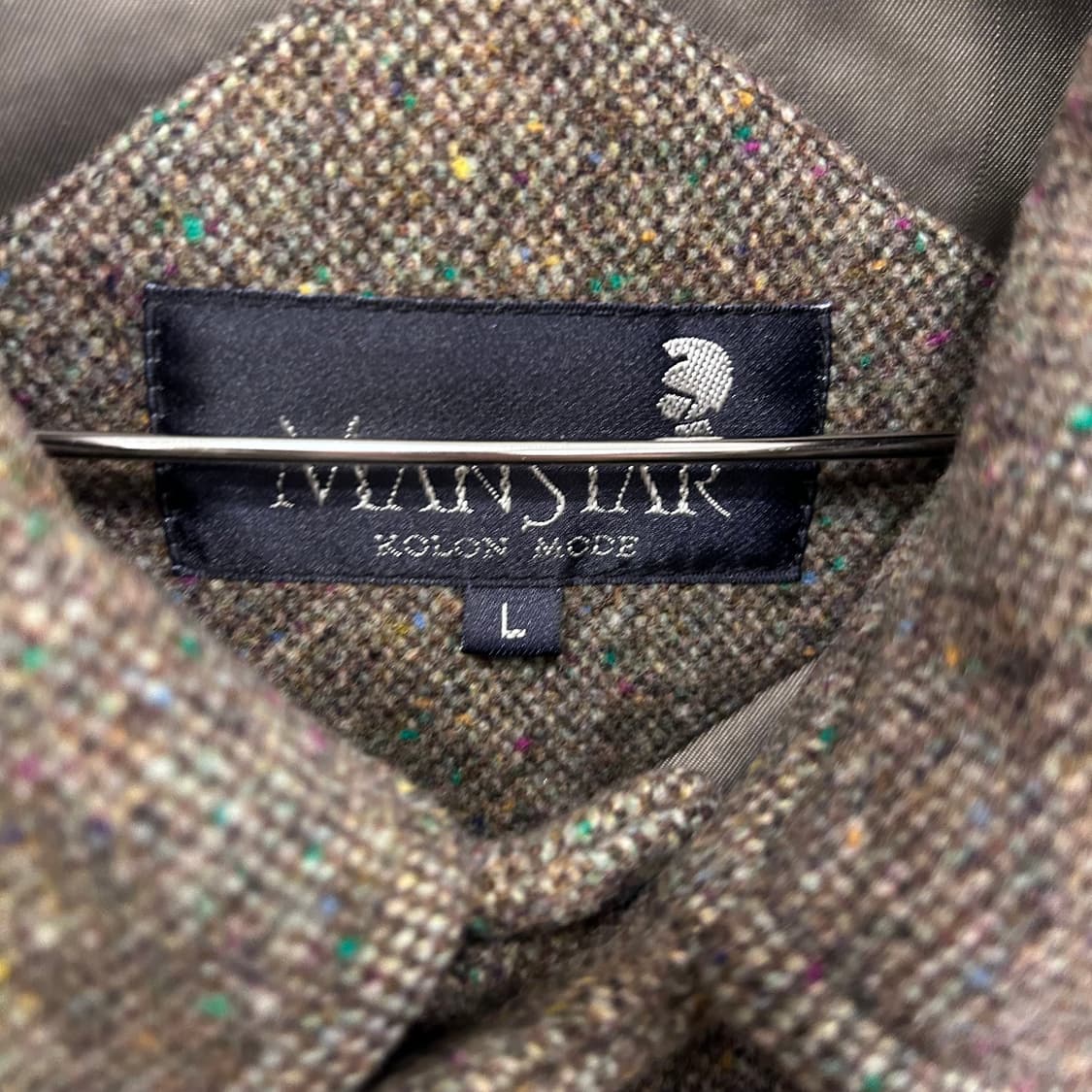 맨스타 절개 카라 퓨어 울 하프코트 상품이미지3