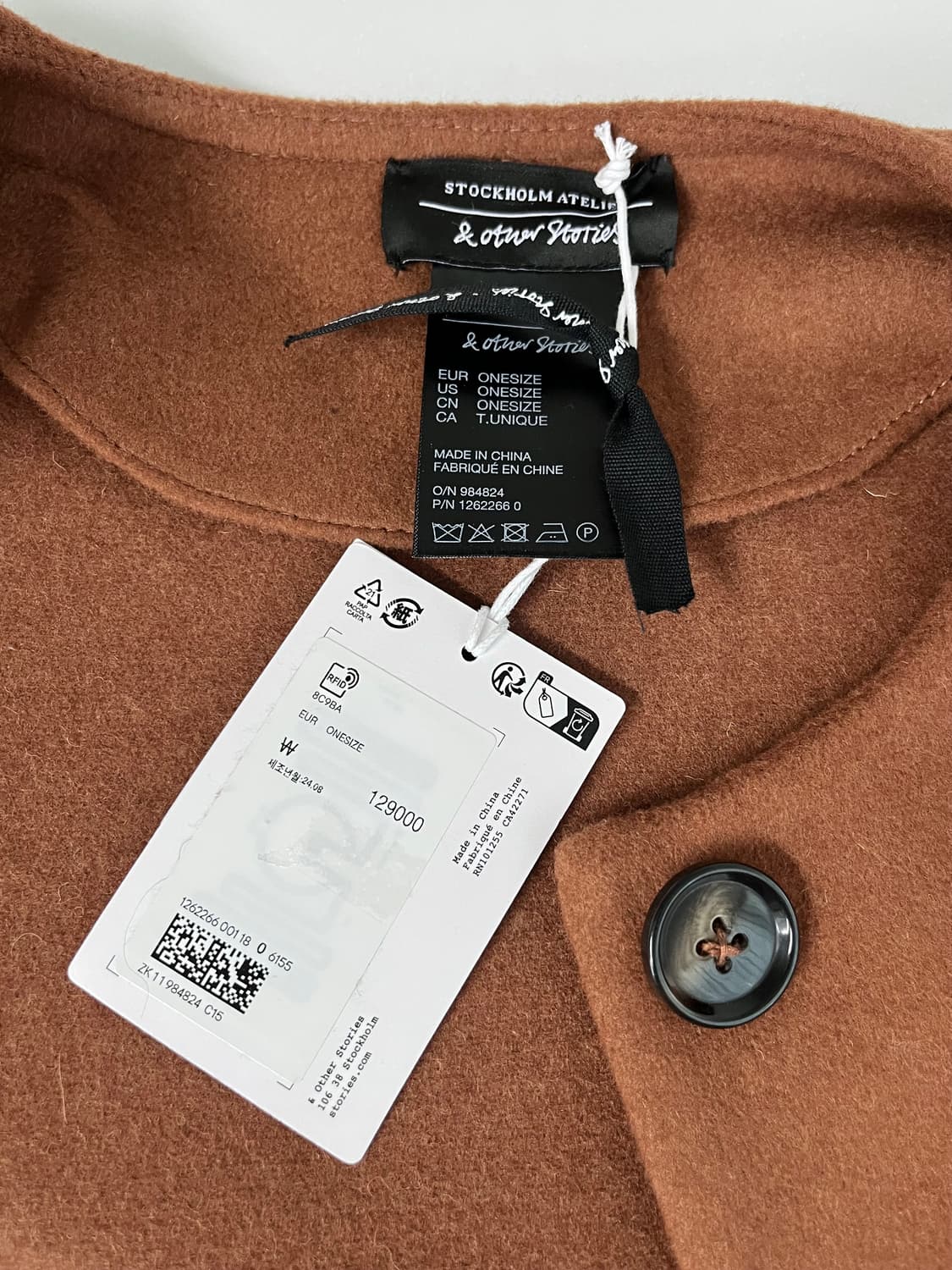 F) 새상품 앤아더스토리즈 울 블렌드 케이프 코트 상품이미지4