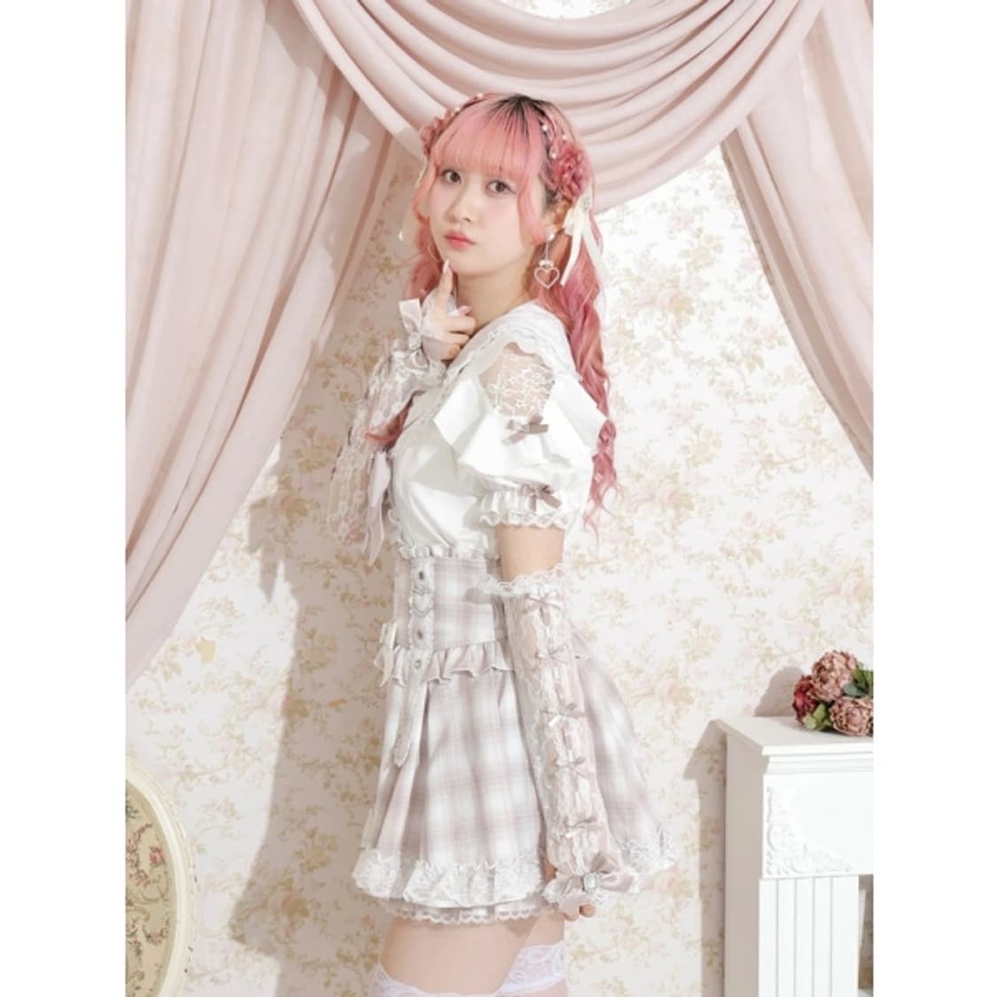 noemie 노에미 암워머 핑크, 블랙 상품이미지3