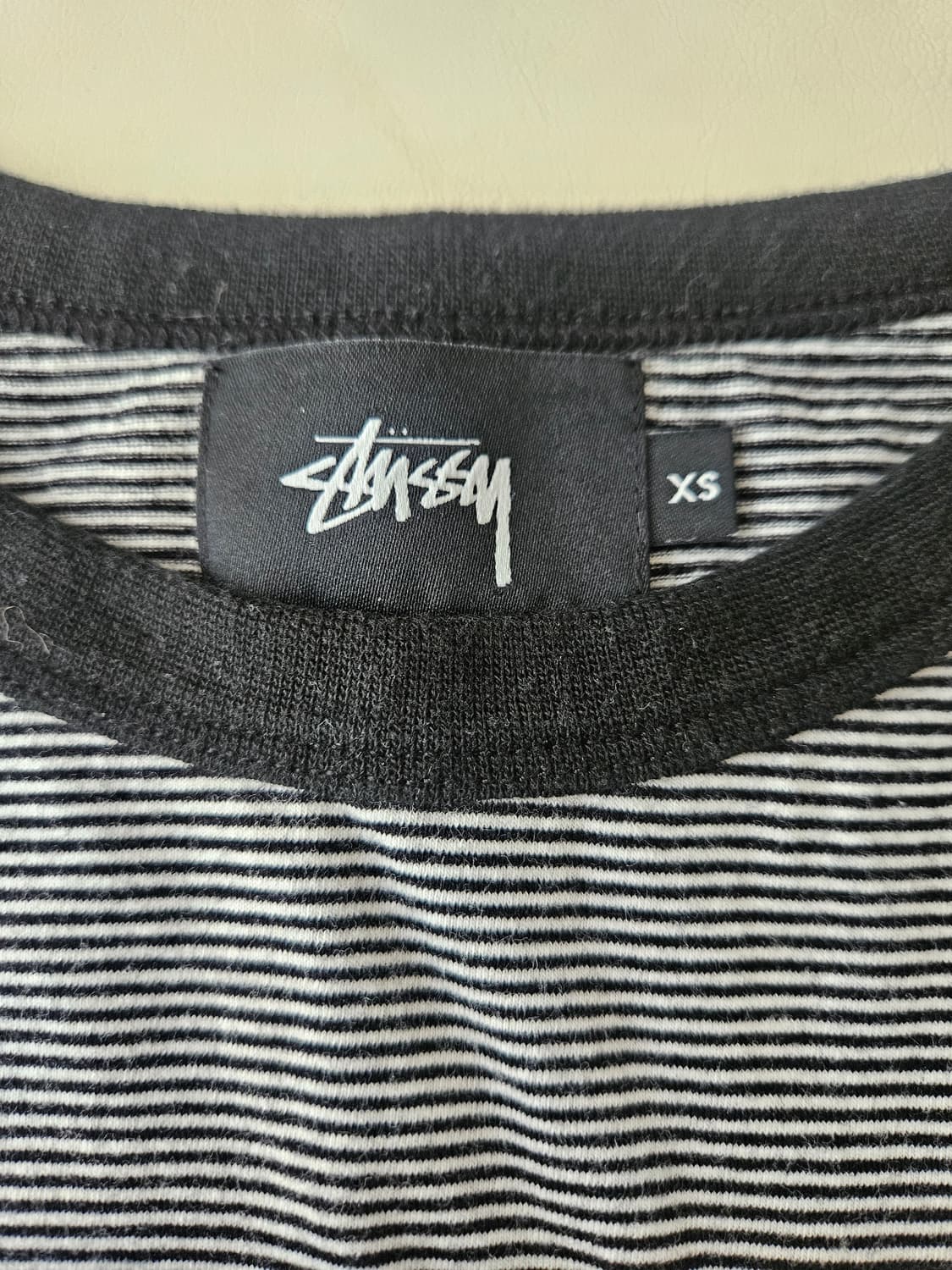 스투시 스트라이프 크롭티셔츠 상품이미지2