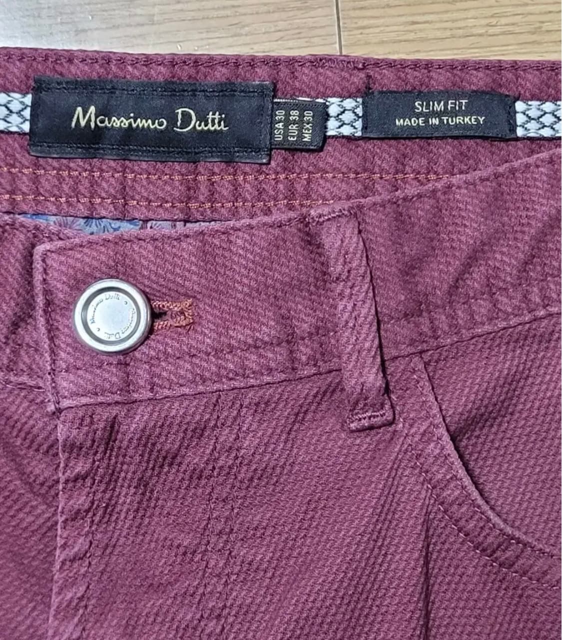 마시모두띠 남성 와인 코튼바지 38 상품이미지7