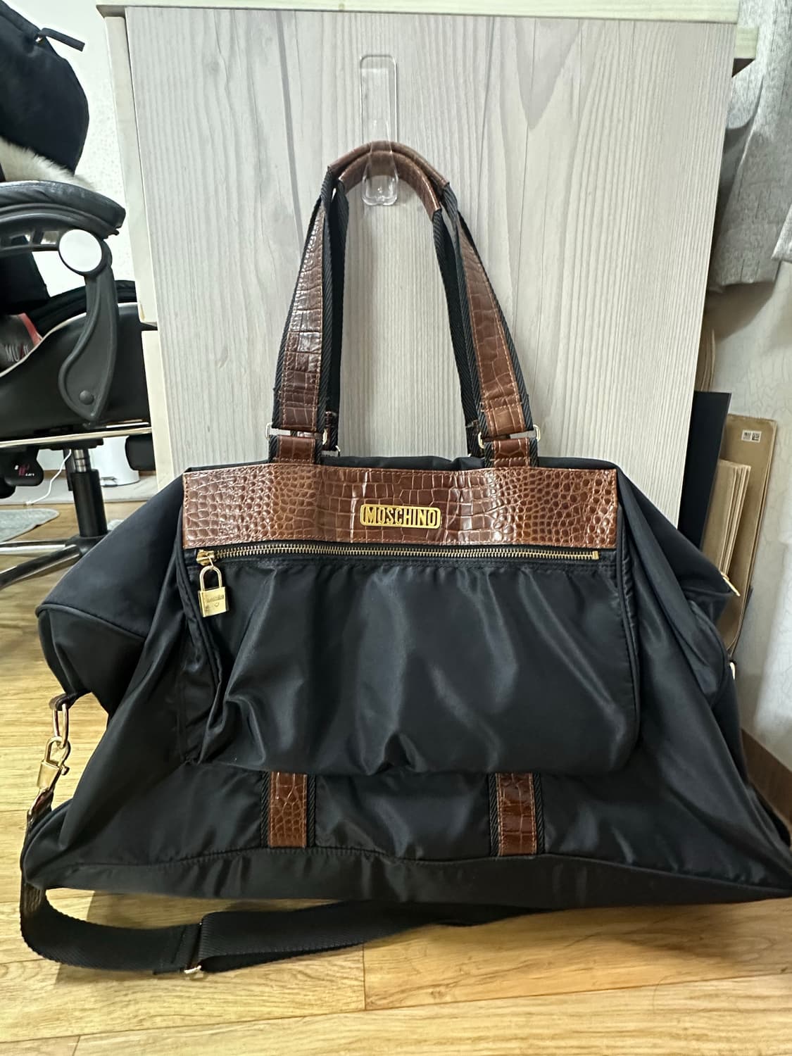 모스키노 아카이브 투웨이 크로스 바디 토트 보스턴 백 상품이미지1