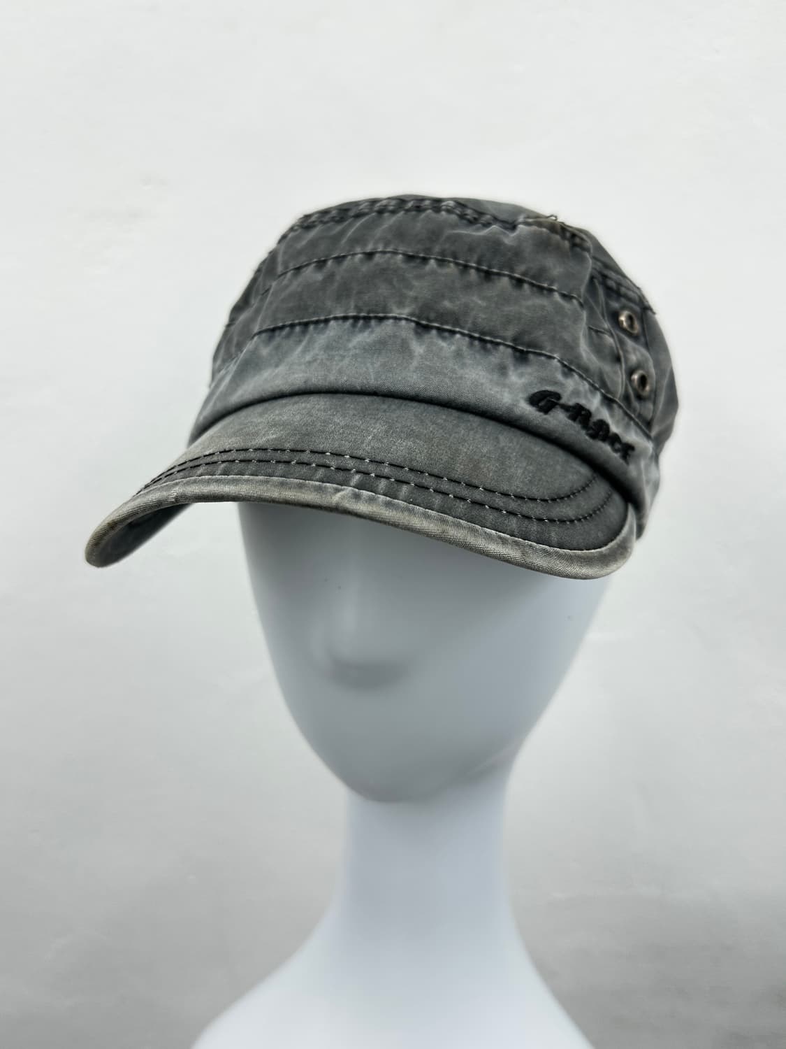 Gray washing grunge denim cap  상품이미지5