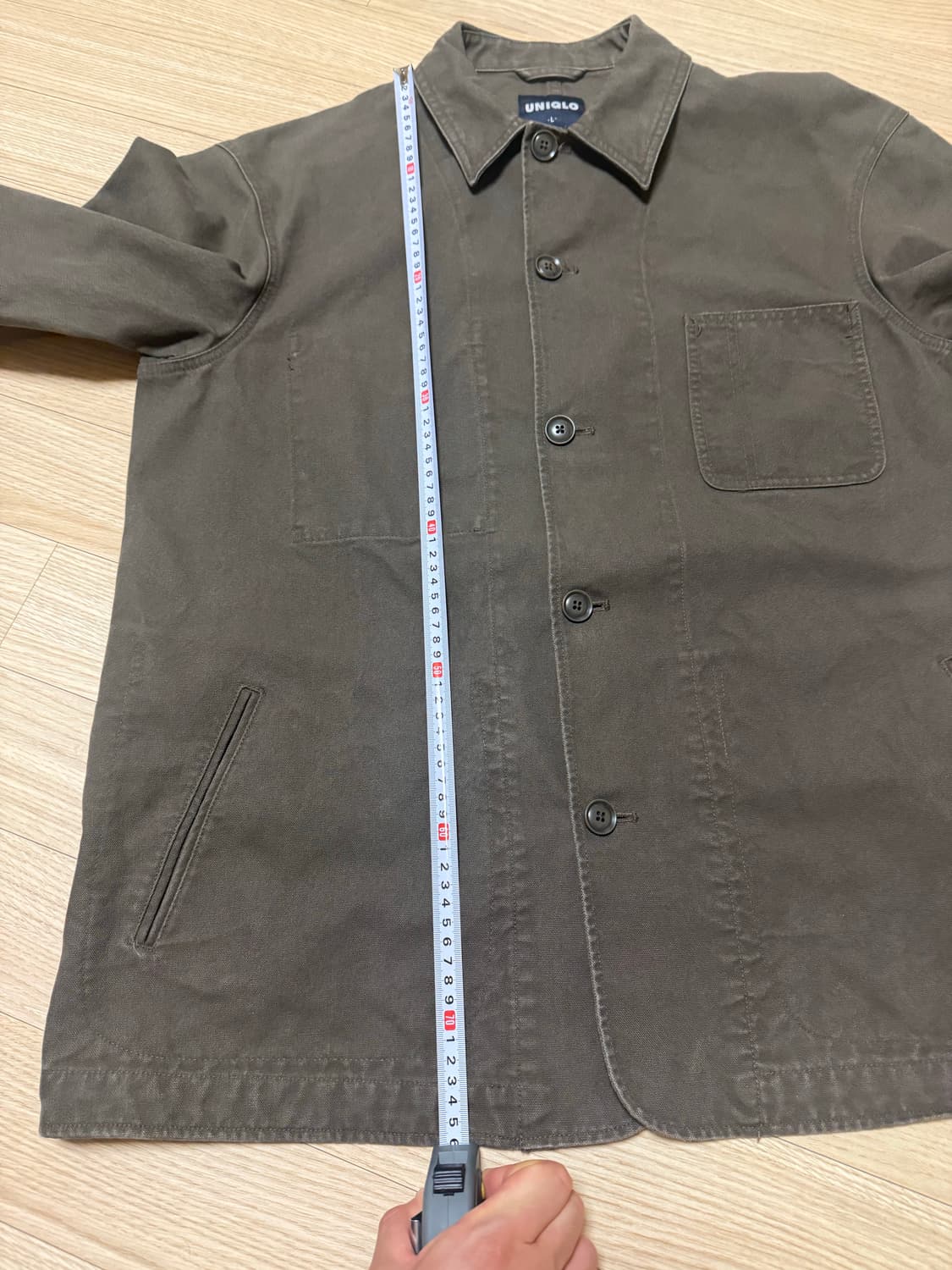 XL) 45,000원 올드 유니클로 빈티지 구제 코튼 워크 자켓 구형 상품이미지6