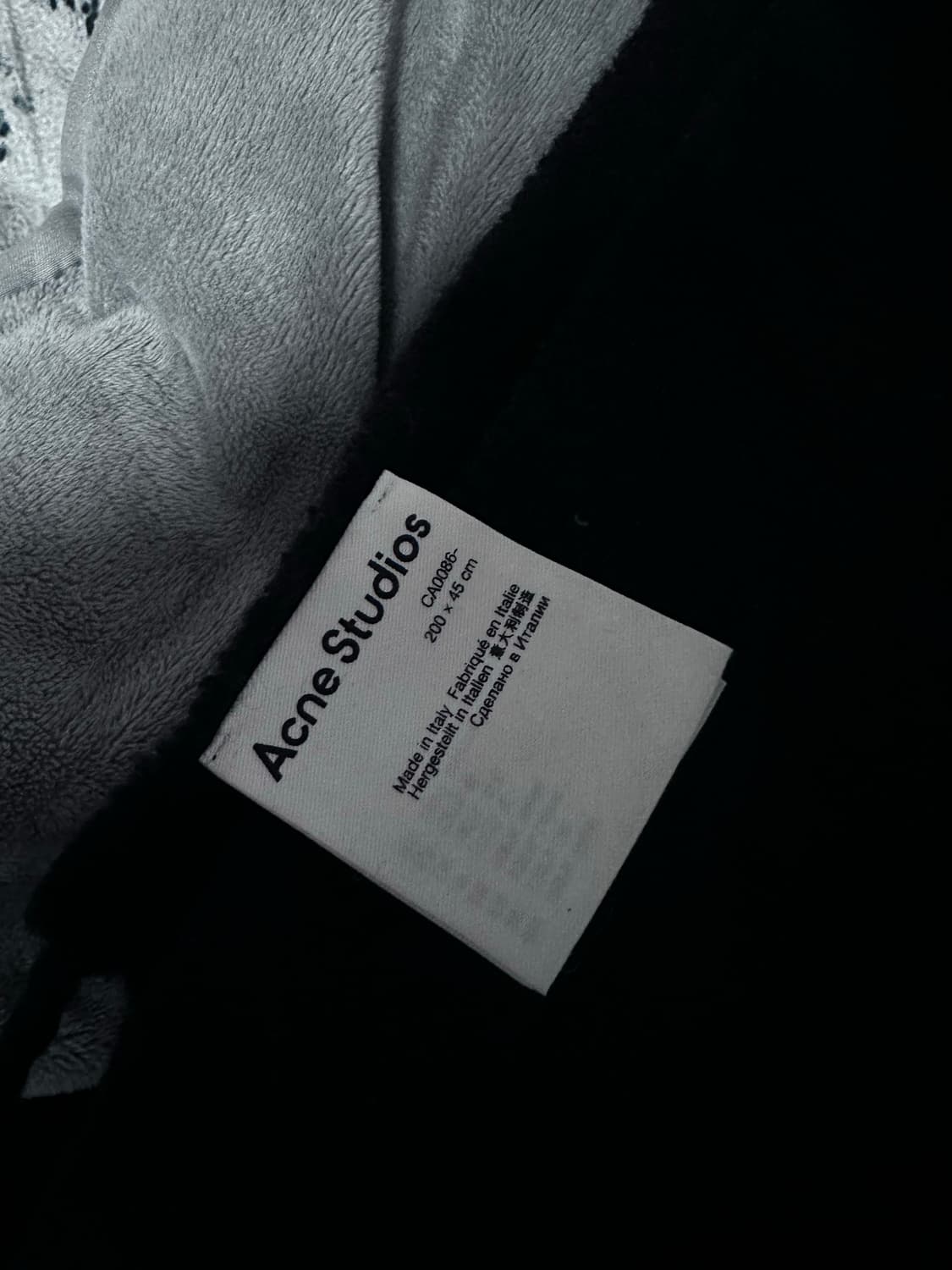 프린지 울 슬림핏 머플러 상품이미지3