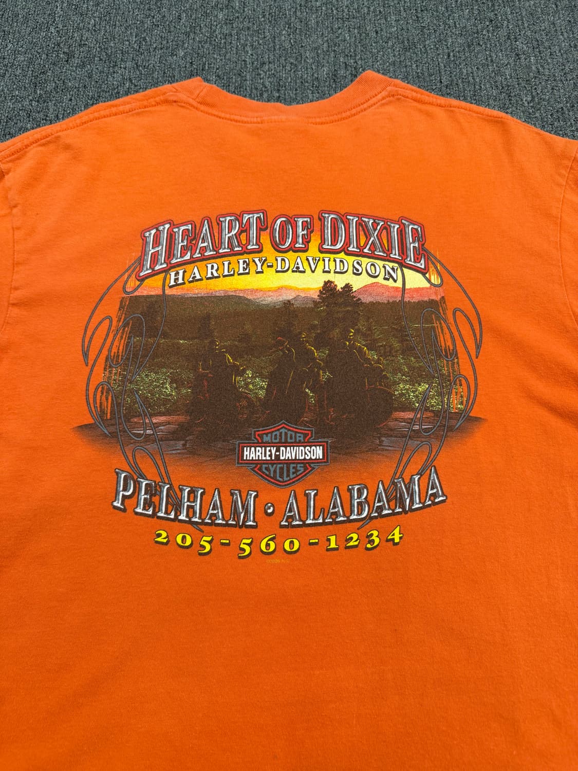 L) 할리데이비슨 빈티지 프린팅 반팔 티셔츠 상품이미지5