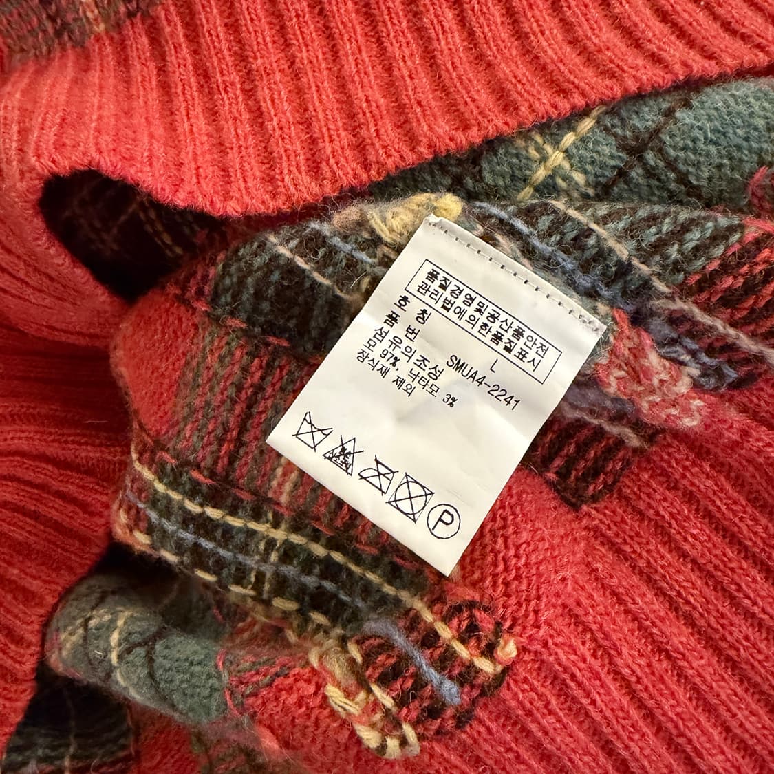 폴로 랄프로렌 체크 니트 스웨터 상품이미지7