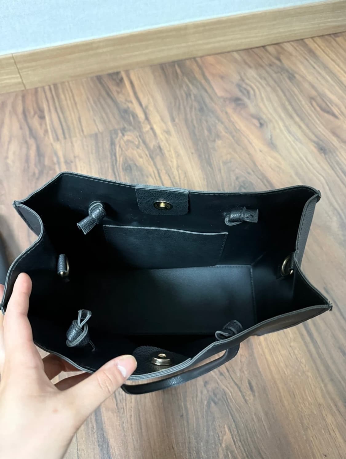 블랙 토트백 파우치 세트 상품이미지2