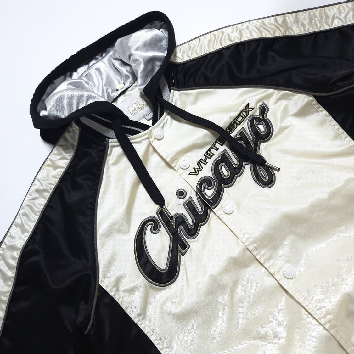 MLB 00s 시카고 화이트삭스 사틴 바시티 자켓 상품이미지6