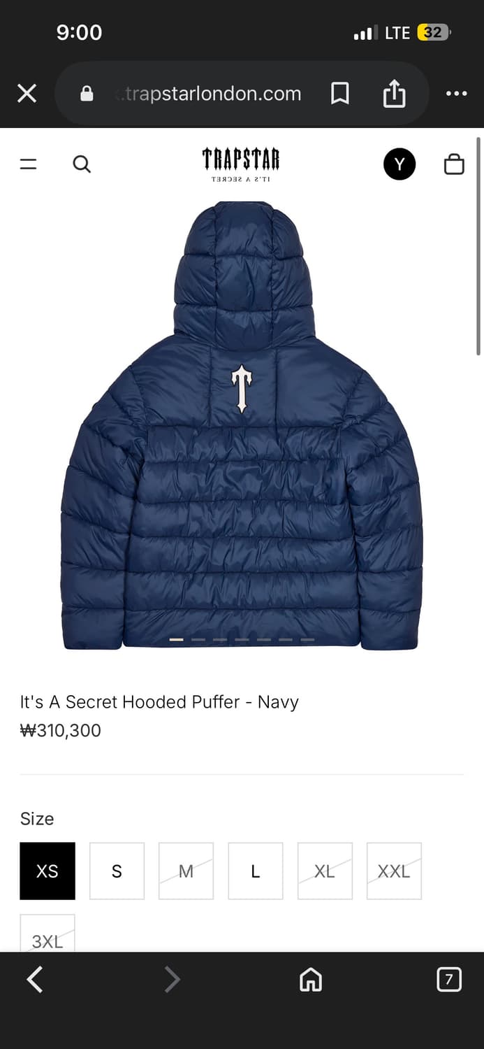 트랩스타 런던 패딩 S 상품이미지2