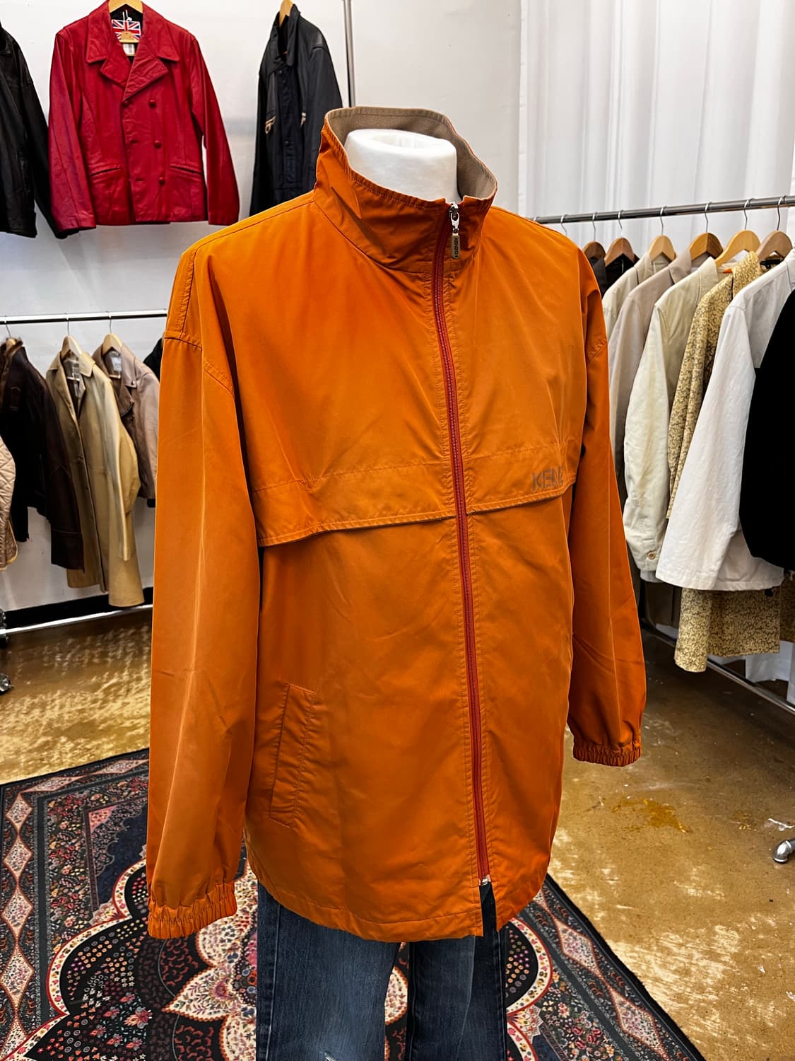 겐조 골프 바람막이 자켓 오렌지 상품이미지1