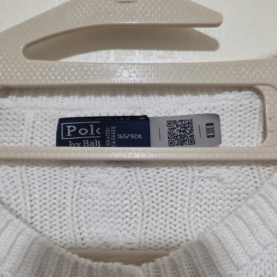 폴로랄프로렌 우먼 케이블 꽈배기 가디건 여성 m 화이트 상품이미지3