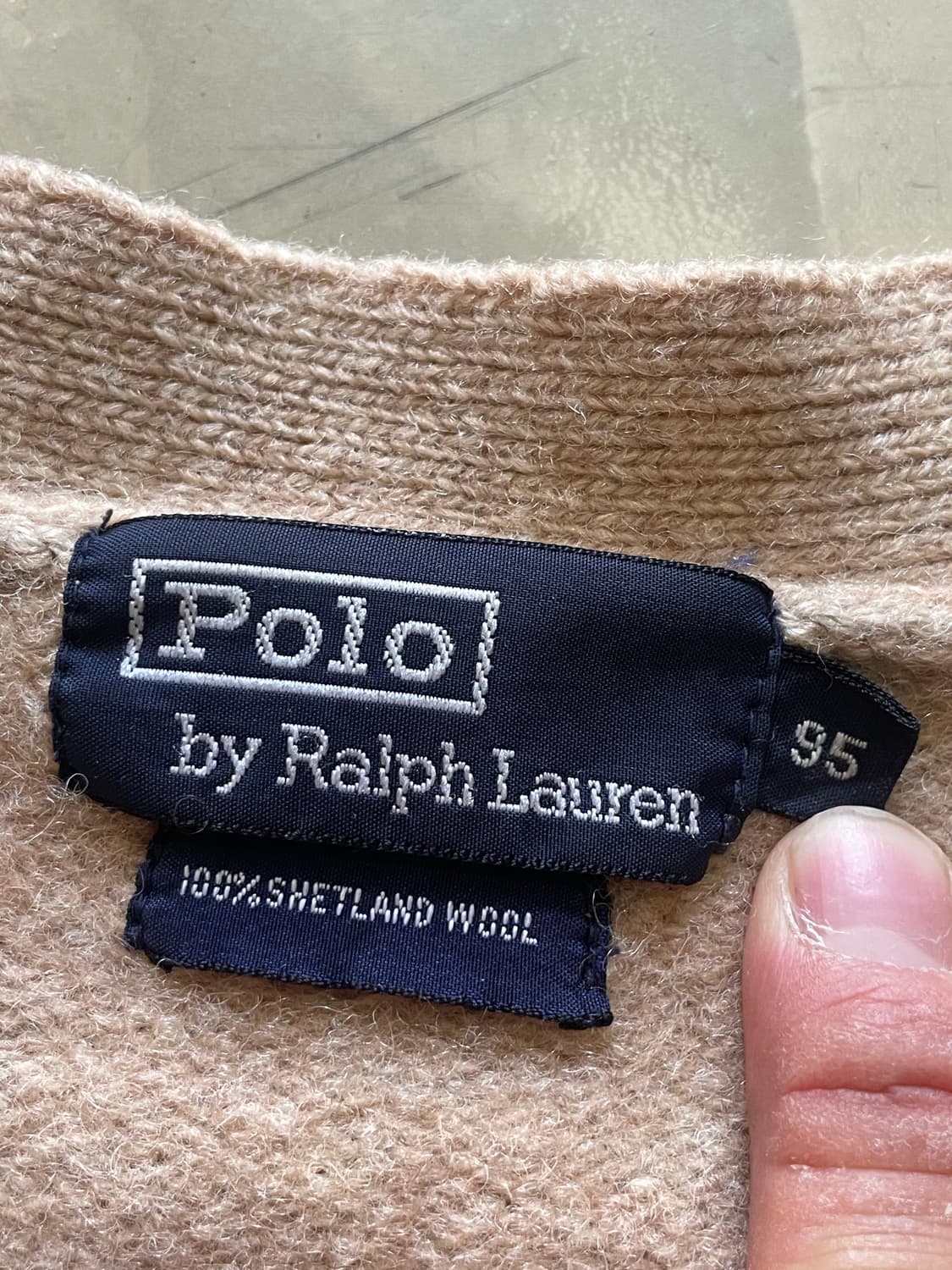 90‘s 폴로 베이지 가디건 95 상품이미지3