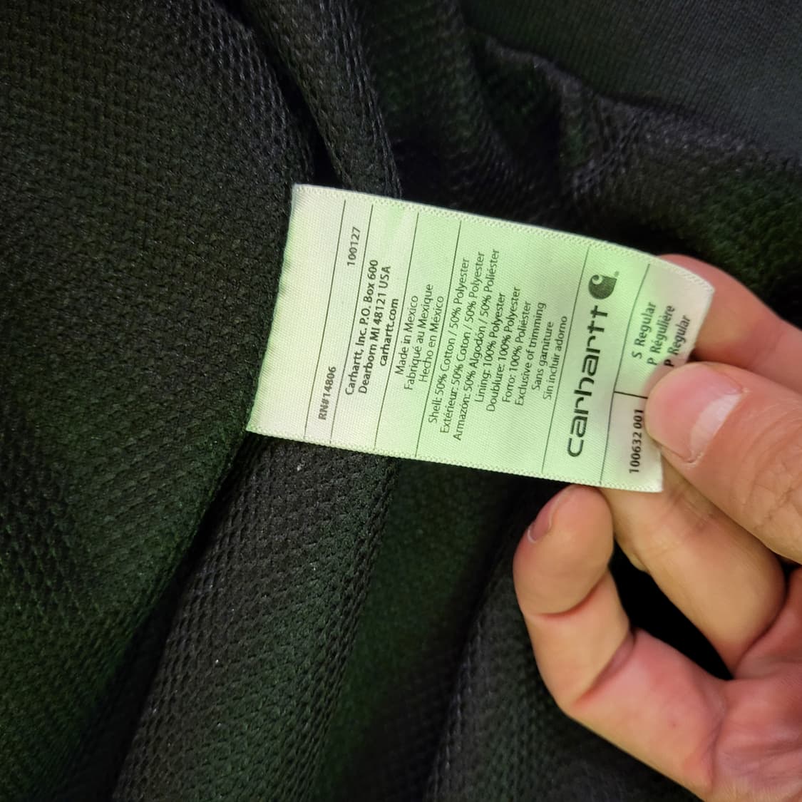 칼하트 레인 디펜더 후드 집업 (S) 상품이미지8