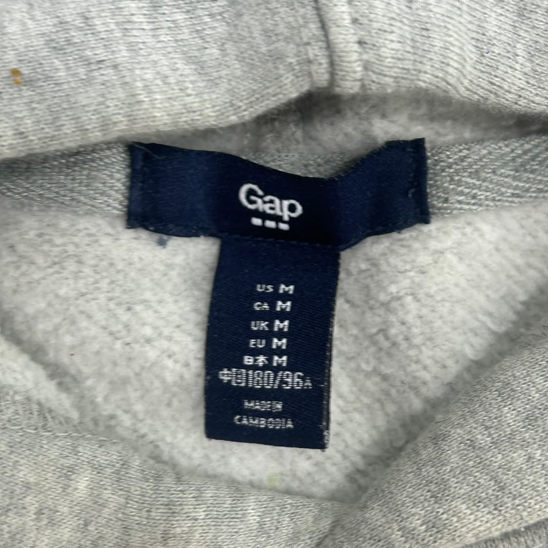 Gap 갭 블랙로고 그레이 후드티 상품이미지5