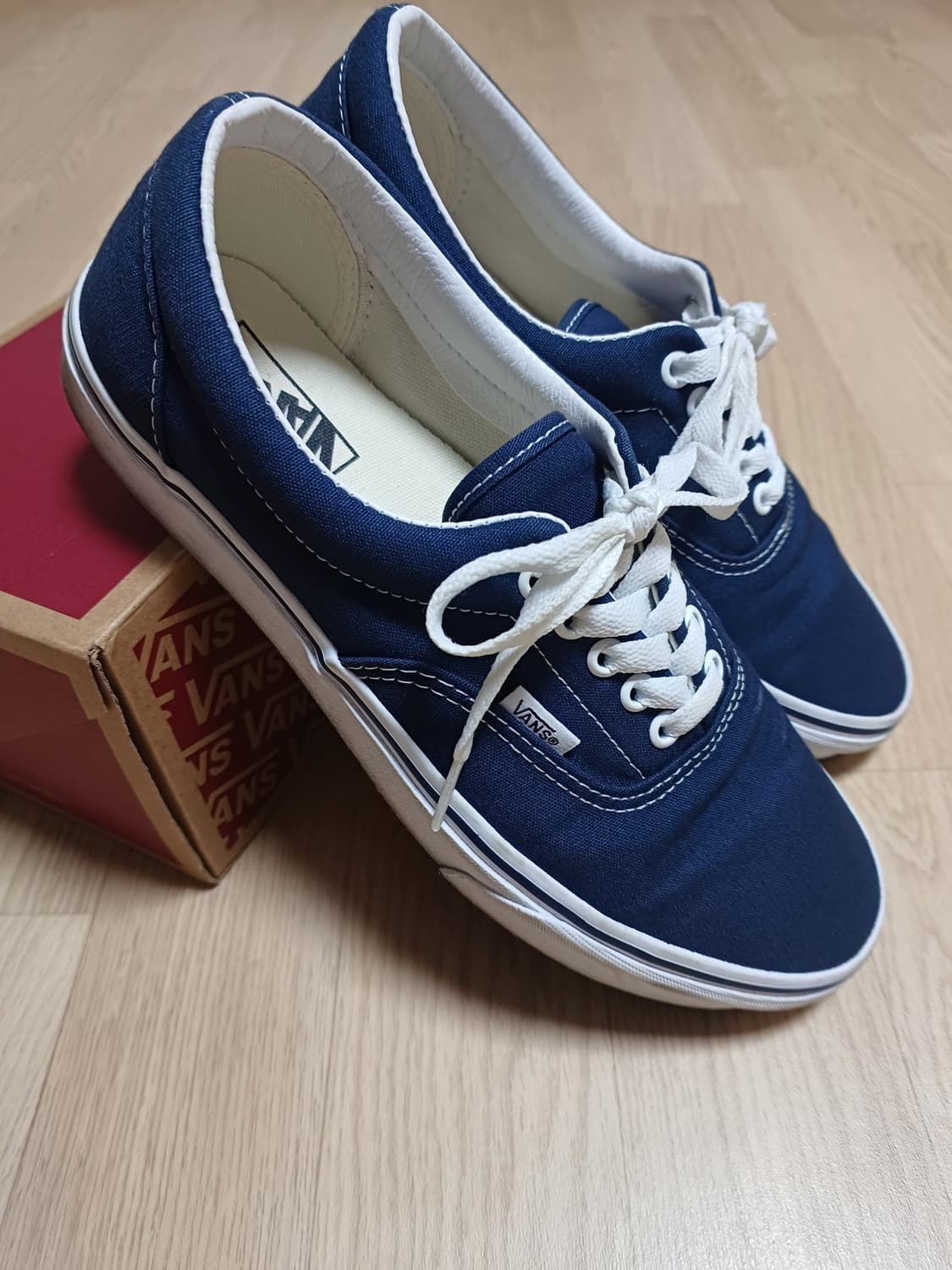 반스 에라 270 네이비 스니커즈 신발 어센틱 Vans 캔버스 상품이미지6