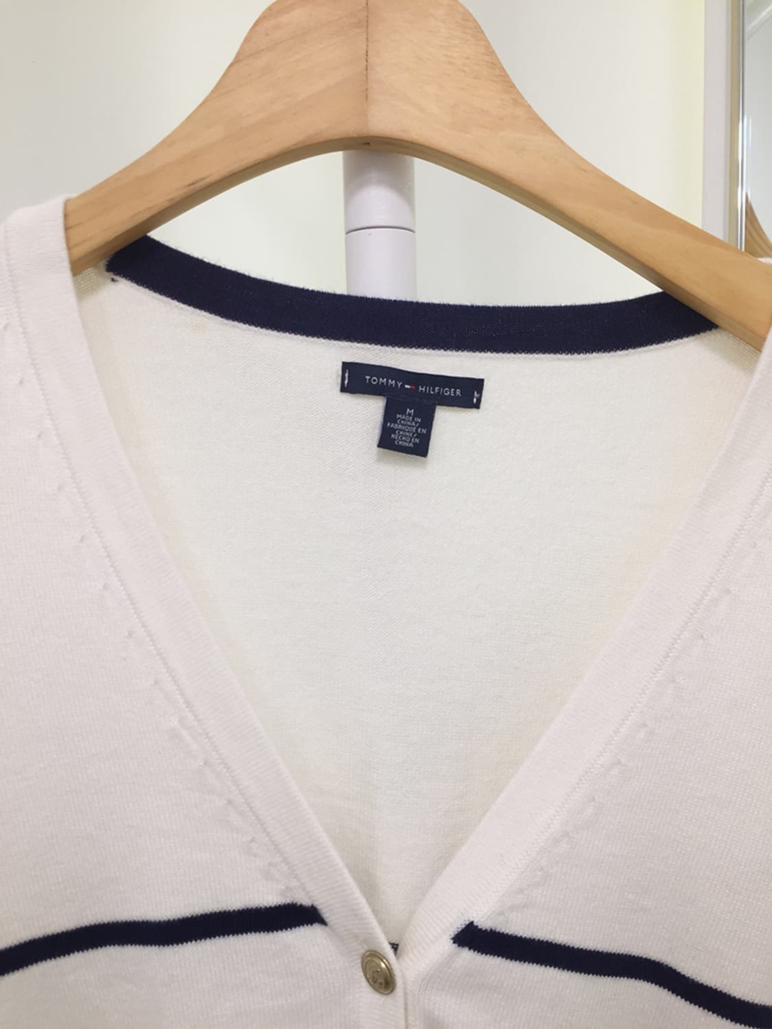 여성 타미 단가라 V넥 가디건 95 상품이미지3