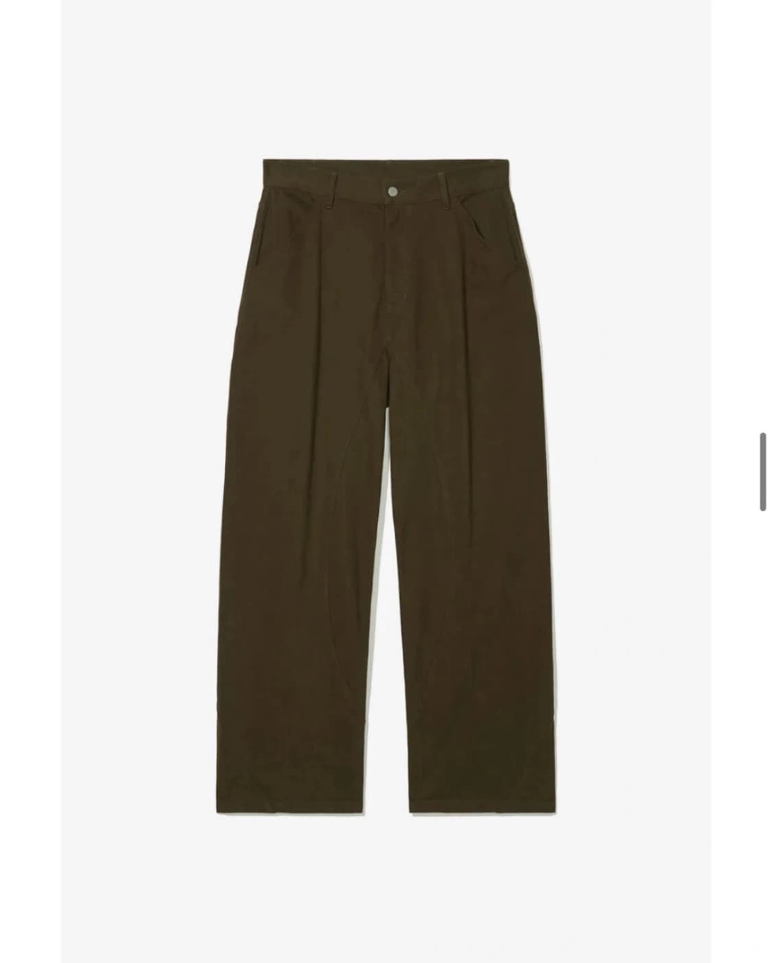 파르티멘토 커브드 와이드 치노 팬츠 브라운(새상품) 상품이미지1