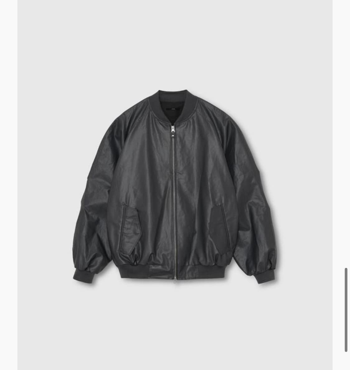 니히 코티드 봄버 자켓 (정가:31만원) 상품이미지5