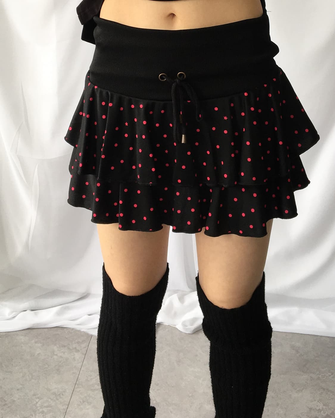 Dot pattern layer mini skirt 상품이미지4