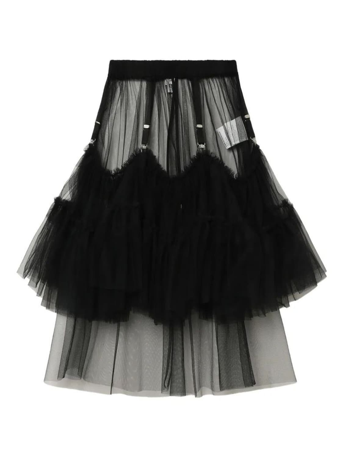 Noir Kei Ninomiya Tulle 가터 메쉬 스커트 상품이미지1