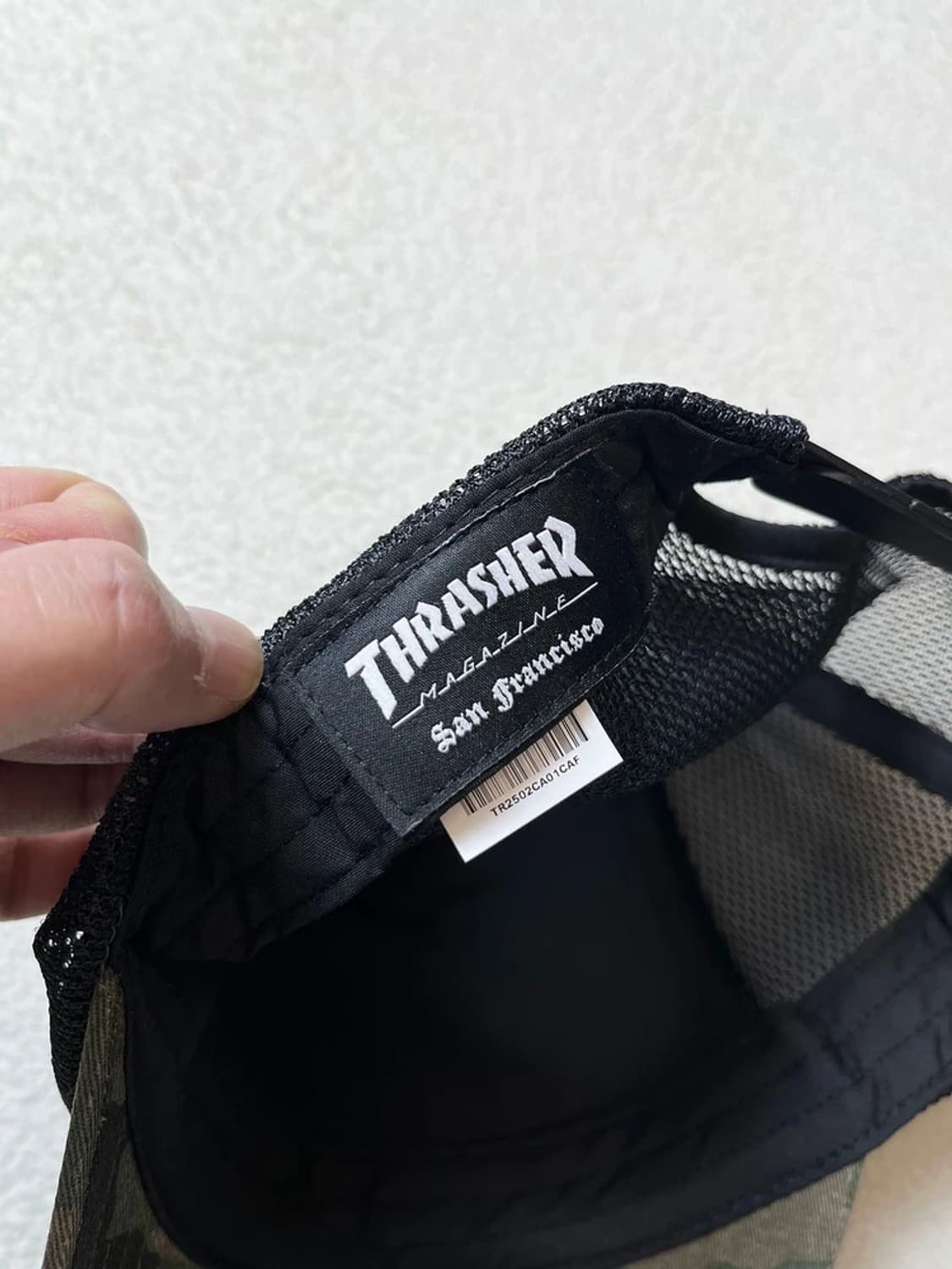 트레셔 25FW 메쉬 코튼 5각 볼캡 카모 A1777 상품이미지7