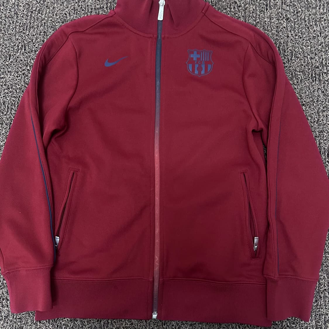 NIKE 나이키 바르셀로나 FC 여성 트랙 자켓 져지 버건디 L 상품이미지2