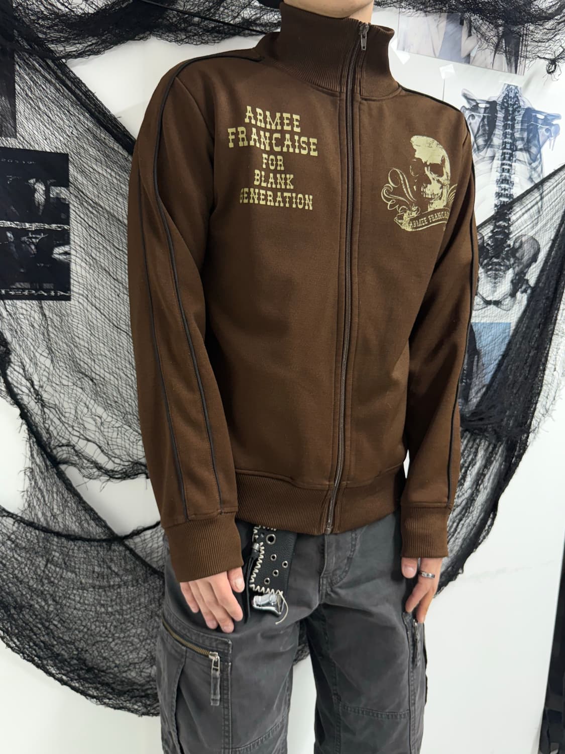 Punk mood skull printing jersey 상품이미지5