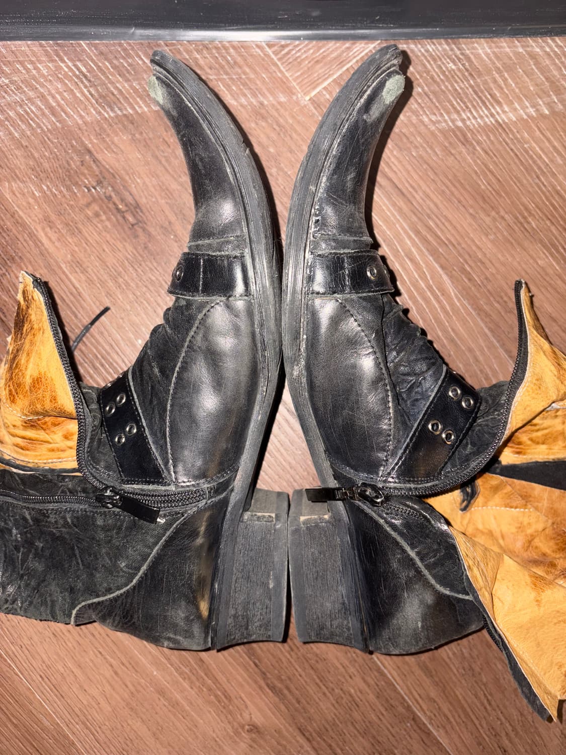 Red cover black western boots 상품이미지9