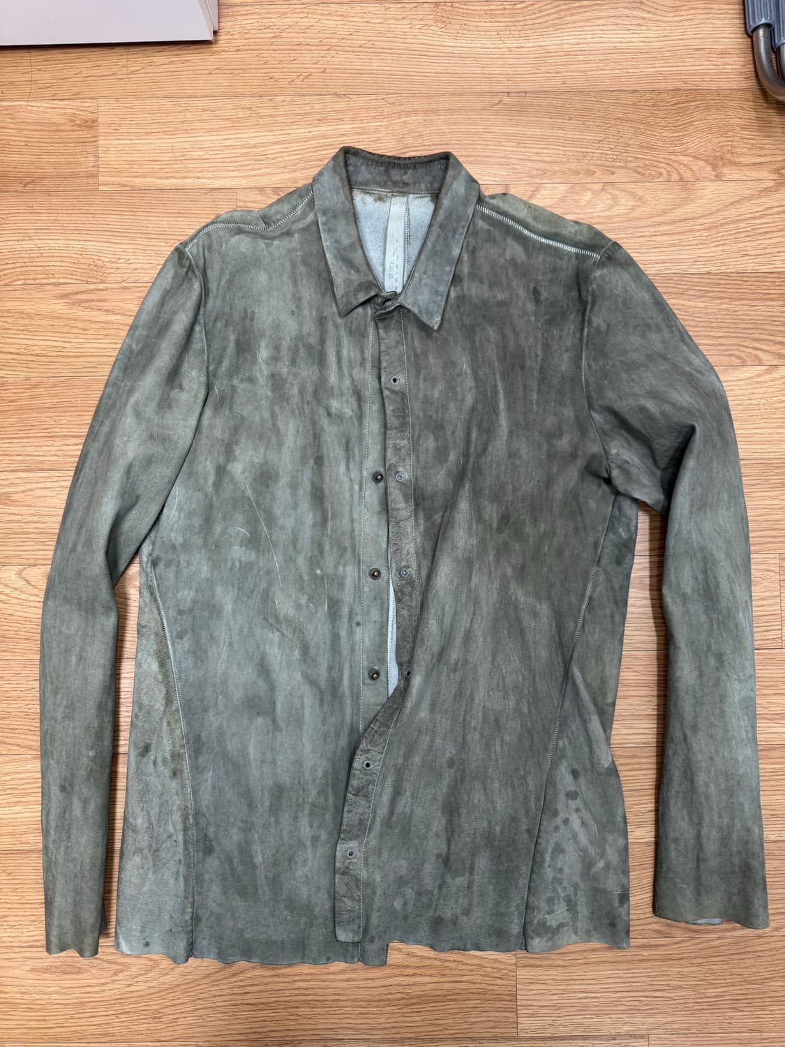 아이작셀럼 송아지가죽 레더자켓 상품이미지1