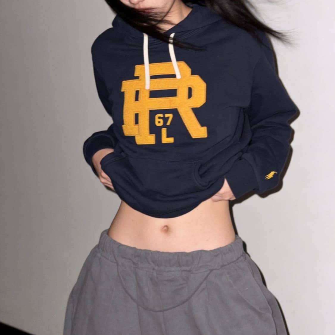 로 랄프 로렌 RL 67 빅로고 후드티 상품이미지1