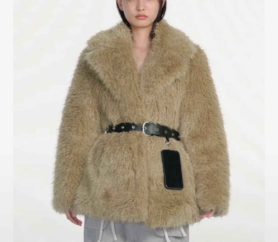CERRIC BIG COLLAR FUR JACKET 세릭 퍼자켓 상품이미지1
