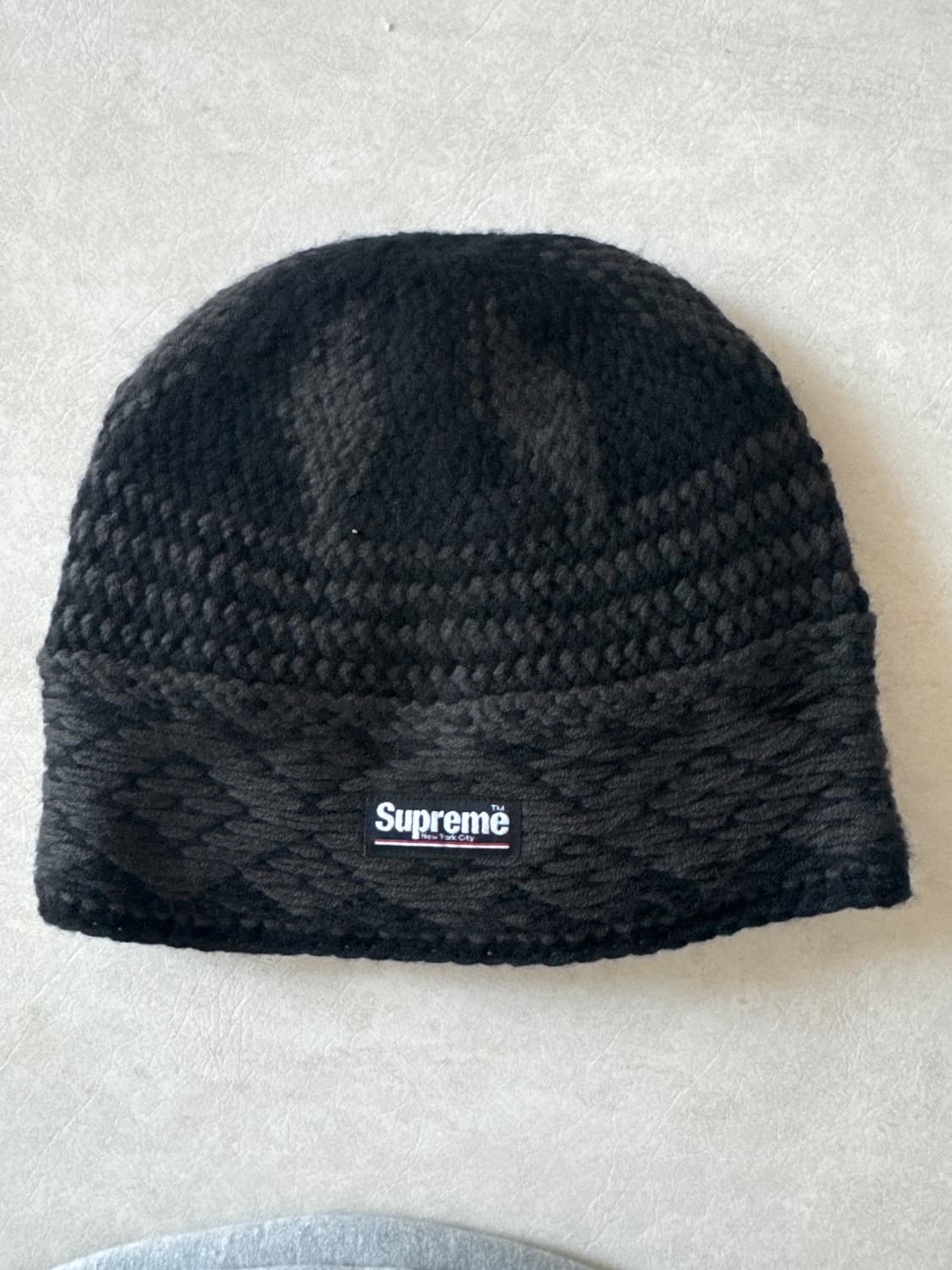 슈프림 다이아몬드 비니 블랙 - 25FW 상품이미지1