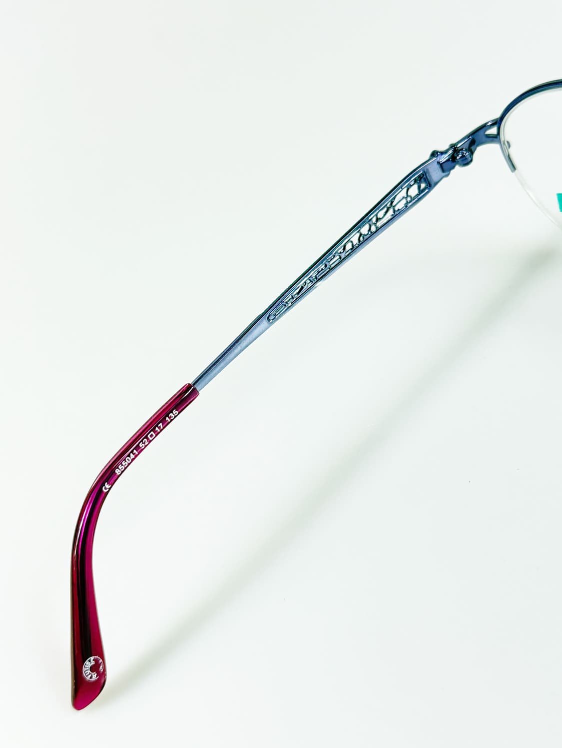 90s FUTIS 바이올렛 오벌 메탈 반무테 빈티지 안경 상품이미지7